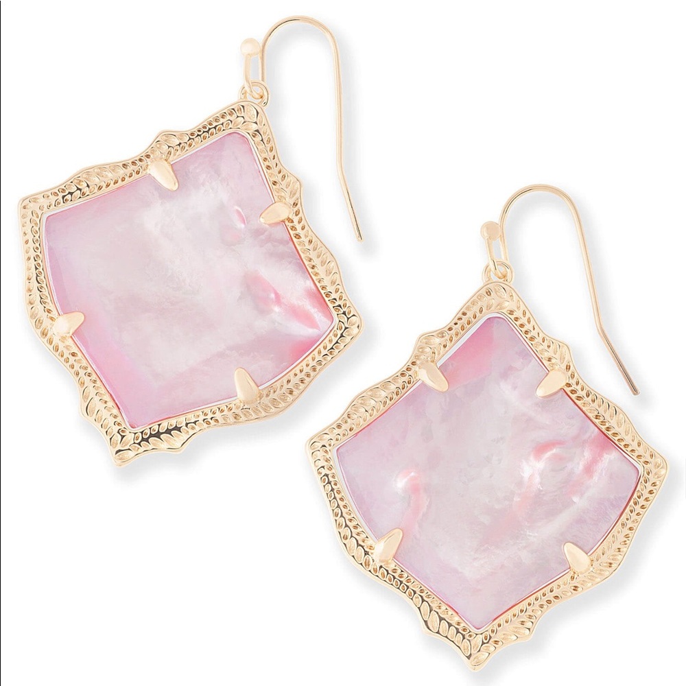 Kendra Scott Kirsten Drop Earrings in Blush Pearl